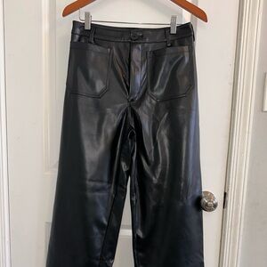 CeCe Black Faux Leather Pants